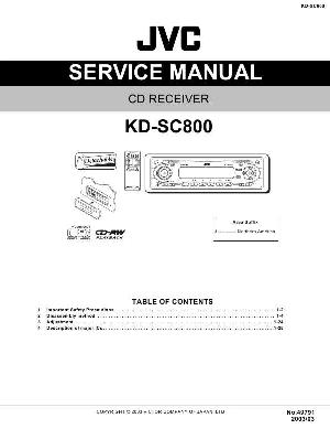 Сервисная инструкция JVC KD-SC800 ― Manual-Shop.ru