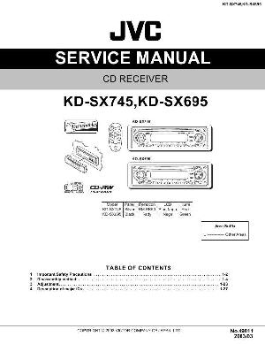 Сервисная инструкция JVC KD-SX695, KD-SX745 ― Manual-Shop.ru