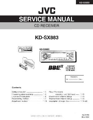 Сервисная инструкция JVC KD-SX883 ― Manual-Shop.ru