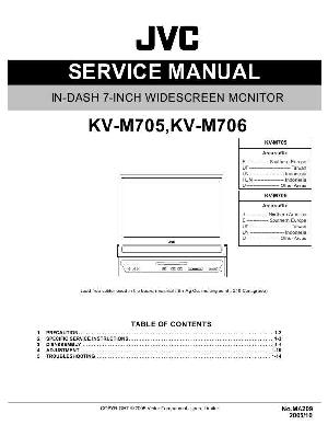Сервисная инструкция JVC KV-M705, KV-M706 ― Manual-Shop.ru