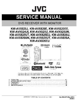 Сервисная инструкция JVC KW-AVX820EE, KW-AVX824UI, KW-AVX825, KW-AVX826 ― Manual-Shop.ru