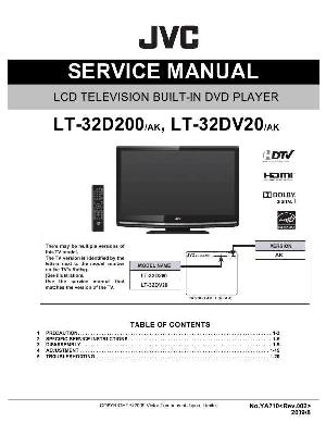 Сервисная инструкция JVC LT-32D200, LT-32DV20 ― Manual-Shop.ru