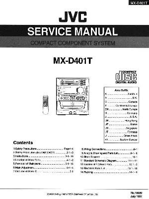Сервисная инструкция JVC MX-D401T ― Manual-Shop.ru