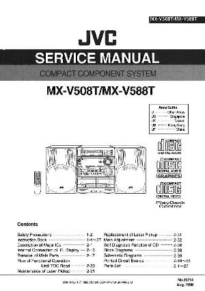 Сервисная инструкция JVC MX-V508T, MX-V588T ― Manual-Shop.ru