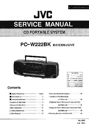 Сервисная инструкция JVC PC-W222BK ― Manual-Shop.ru