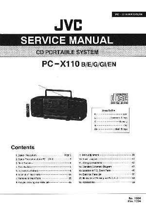 Сервисная инструкция JVC PC-X110 ― Manual-Shop.ru
