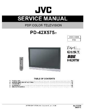 Сервисная инструкция JVC PD-42X575 ― Manual-Shop.ru