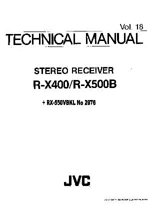 Service manual JVC R-X400, X500B, RX-550VBLK ― Manual-Shop.ru
