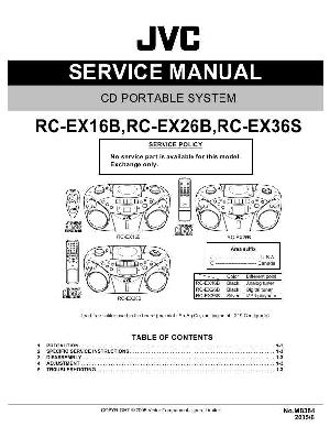 Сервисная инструкция JVC RC-EX16B, RC-EX26B, RC-EX36S ― Manual-Shop.ru