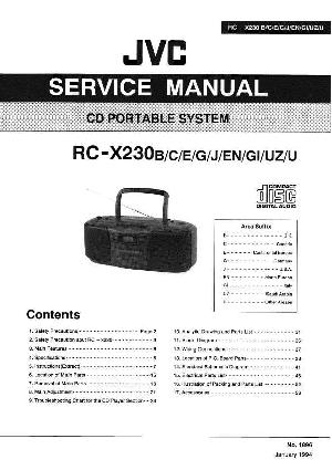 Сервисная инструкция JVC RC-X230 ― Manual-Shop.ru