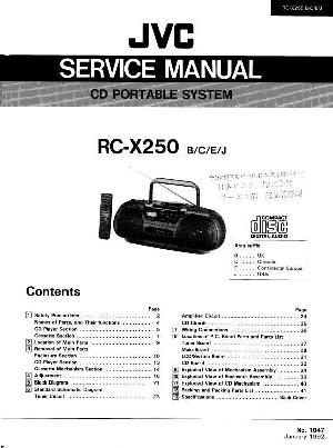 Сервисная инструкция JVC RC-X250 ― Manual-Shop.ru