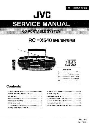 Сервисная инструкция JVC RC-X540 ― Manual-Shop.ru