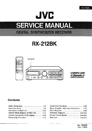 Сервисная инструкция JVC RX-212BK ― Manual-Shop.ru