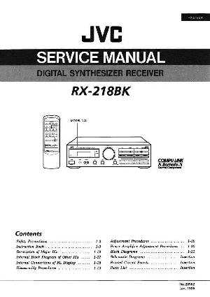 Сервисная инструкция JVC RX-218BK ― Manual-Shop.ru
