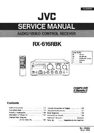 Сервисная инструкция JVC RX-616RBK ― Manual-Shop.ru