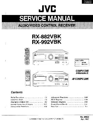 Сервисная инструкция JVC RX-882VBK, RX-992VBK ― Manual-Shop.ru
