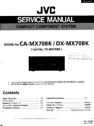 Service manual JVC TD-MX70BK ― Manual-Shop.ru