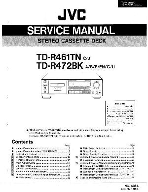 Service manual JVC TD-R461TN, TD-R472BK ― Manual-Shop.ru