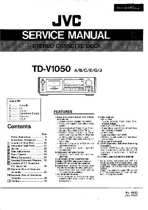 Service manual JVC TD-V1050 ― Manual-Shop.ru