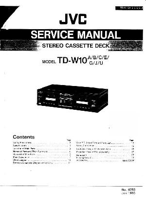 Сервисная инструкция JVC TD-W10 ― Manual-Shop.ru