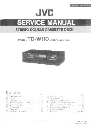 Сервисная инструкция JVC TD-W110 ― Manual-Shop.ru