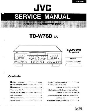 Сервисная инструкция JVC TD-W7SD ― Manual-Shop.ru