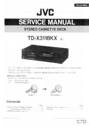 Сервисная инструкция JVC TD-X311BKX ― Manual-Shop.ru