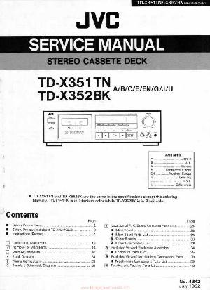 Сервисная инструкция JVC TD-X351TN, TD-X352BK ― Manual-Shop.ru