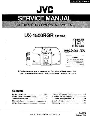 Сервисная инструкция JVC UX-1500RGR ― Manual-Shop.ru