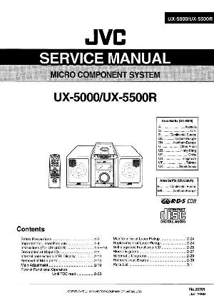 Сервисная инструкция JVC UX-5000, UX-5500R ― Manual-Shop.ru