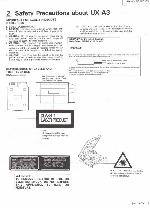 Сервисная инструкция JVC UX-A3