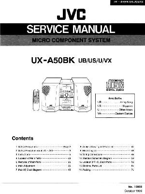 Сервисная инструкция JVC UX-A50BK ― Manual-Shop.ru