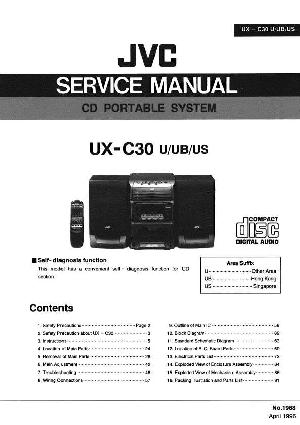 Сервисная инструкция JVC UX-C30 ― Manual-Shop.ru