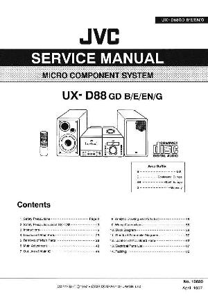 Сервисная инструкция JVC UX-D88 ― Manual-Shop.ru