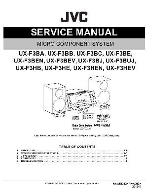 Сервисная инструкция JVC UX-F3 ― Manual-Shop.ru