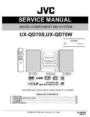 Сервисная инструкция JVC UX-QD70S, UX-QD70W ― Manual-Shop.ru