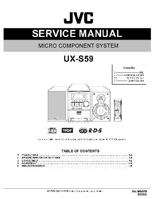 Сервисная инструкция JVC UX-S59 ― Manual-Shop.ru