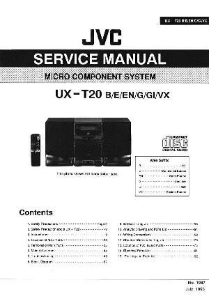 Сервисная инструкция JVC UX-T20 ― Manual-Shop.ru