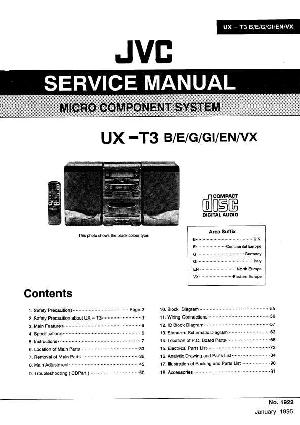 Сервисная инструкция JVC UX-T3 ― Manual-Shop.ru