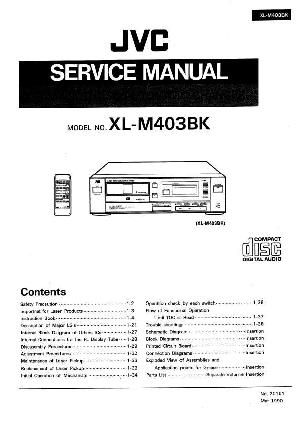 Service manual JVC XL-M403BK ― Manual-Shop.ru