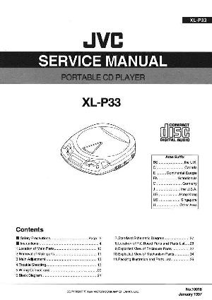 Сервисная инструкция JVC XL-P33 ― Manual-Shop.ru