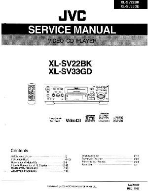 Сервисная инструкция JVC XL-SV22BK, XL-SV33GD ― Manual-Shop.ru