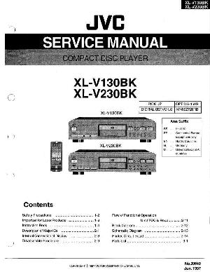 Сервисная инструкция JVC XL-V130BK, XL-V230BK ― Manual-Shop.ru