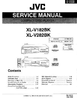 Сервисная инструкция JVC XL-V182BK, XL-V282BK ― Manual-Shop.ru