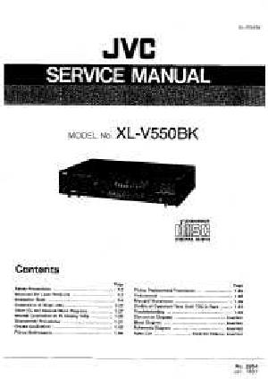 Сервисная инструкция JVC XL-V550BK ― Manual-Shop.ru