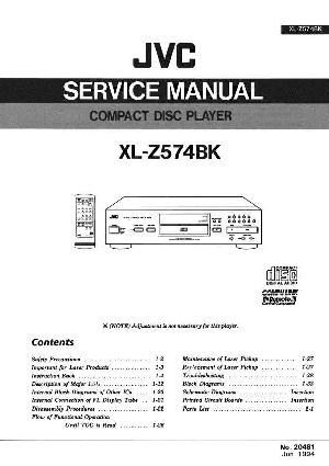 Сервисная инструкция JVC XL-Z574BK ― Manual-Shop.ru