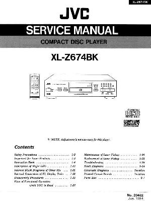 Сервисная инструкция JVC XL-Z674BK ― Manual-Shop.ru