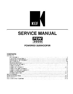 Сервисная инструкция KEF PSW-3000 ― Manual-Shop.ru