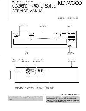 Сервисная инструкция Kenwood CD-206, DPF-R6010, DPF-R6010E ― Manual-Shop.ru