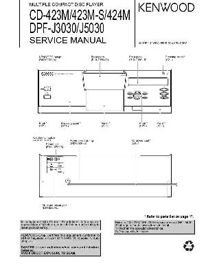 Сервисная инструкция Kenwood CD-423M, CD-424M, DPF-J3030, DPF-J5030 ― Manual-Shop.ru